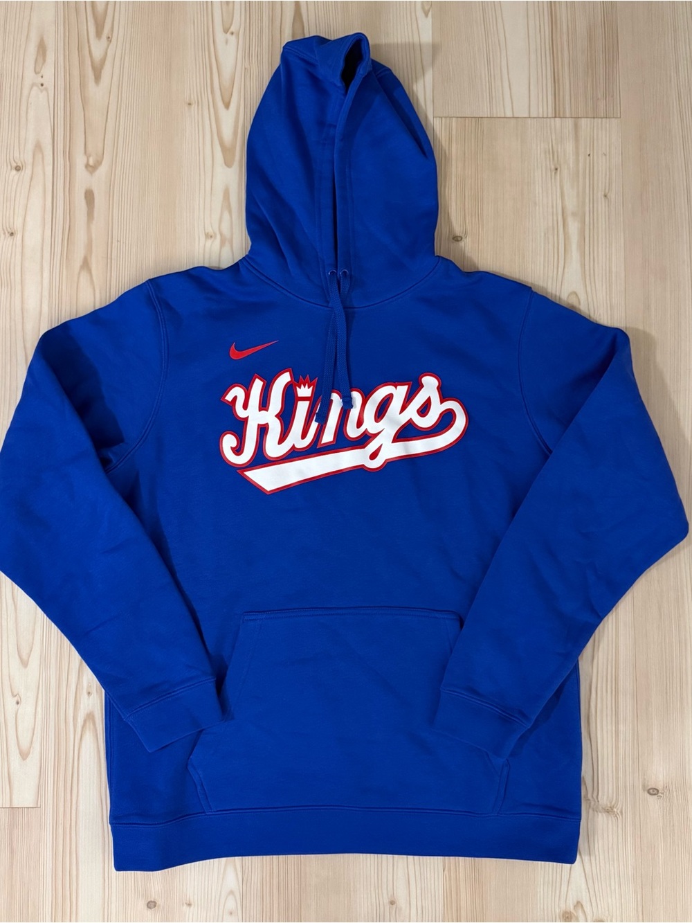 Sacramento Kings Nike Blue Hardwood Classics Club Pullover Fleece Hoodie